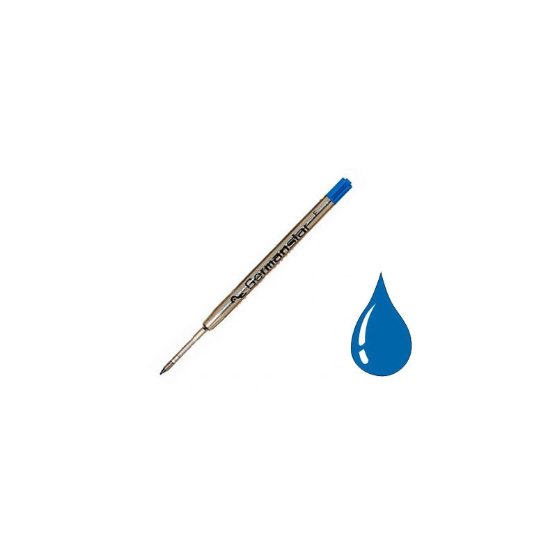 Recharge universelle stylo-bille type parker largeur fine coloris bleu
