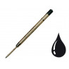 Recharge universelle stylo-bille type parker largeur fine coloris noir
