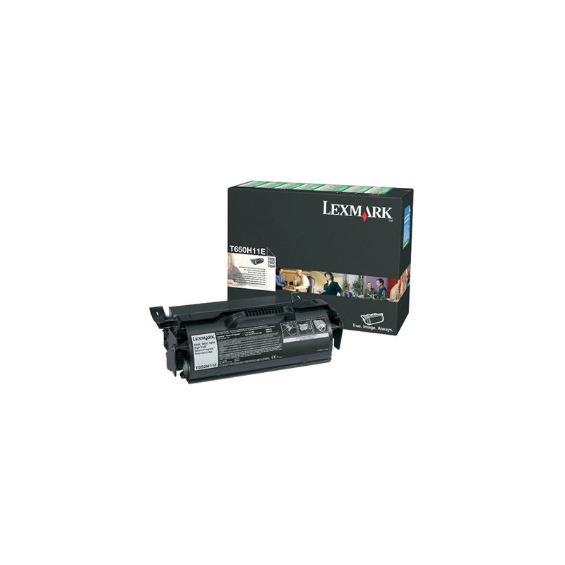 Toner laser lexmark t650h t650h11e couleur noir 25000p