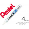 Marqueur pentel peinture pointe conique moyenne 2.5mm indélébile opaque tous usages tous matériaux coloris blanc