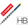 Crayon graphite stabilo easygraph ergonomique triangulaire diamètre 10mm longueur 175mm mine hb 3.15mm gaucher