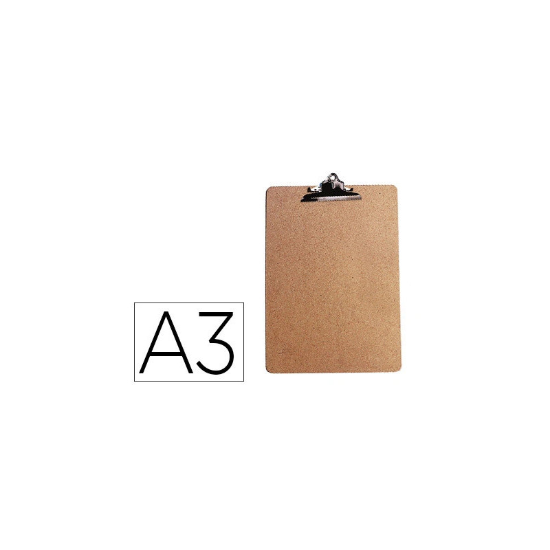 Porte-bloc q-connect carton extra rigide a3 pince métallique