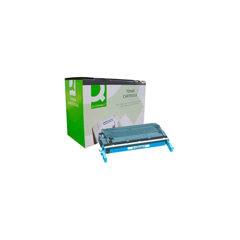 Toner laser q-connect compatible imprimantes hp c9721a couleur cyan 8000p