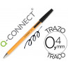 Stylo-bille q-connect écriture fine 0.3mm encre classique bille indéformable capuchon encre couleur noir