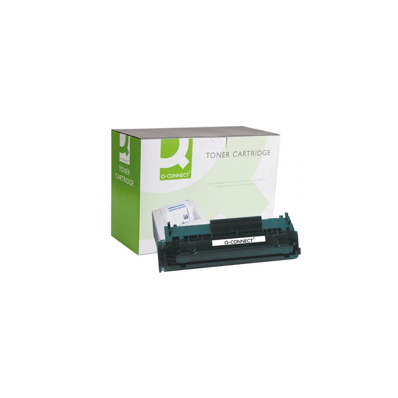Toner laser q-connect compatible imprimantes hp q2612a couleur noir 2000p