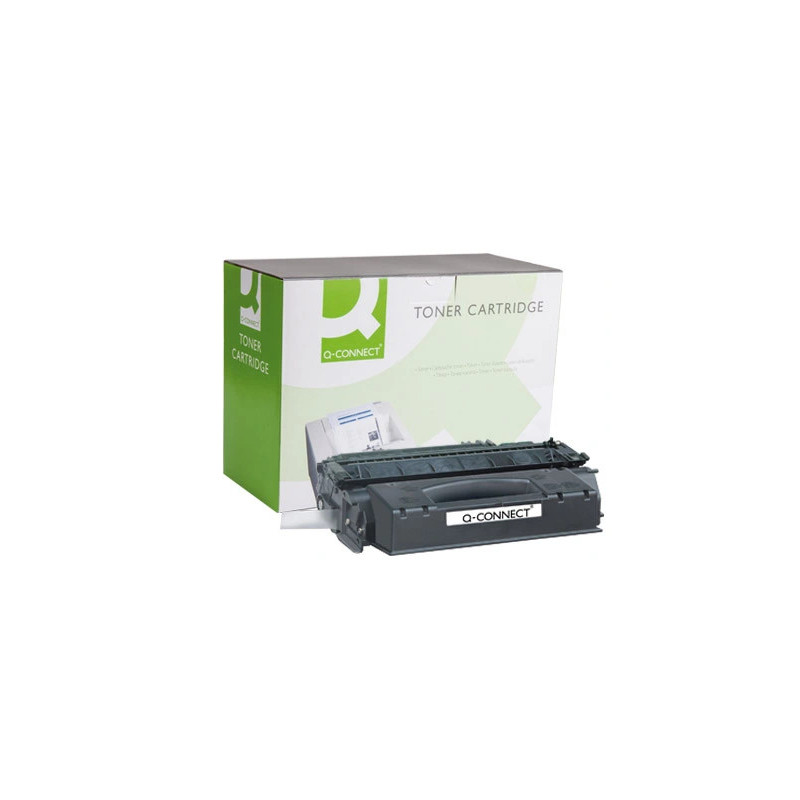 Toner laser q-connect compatible imprimantes hp q5949x couleur noir haute capacité 6000p