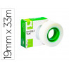 Ruban adhésif q-connect invisible économique 19mmx33m boîte individuelle