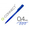 Stylo-feutre q-connect écriture fine 0.4mm pointe extra-fine corps couleur encre bleu