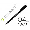 Stylo-feutre q-connect écriture fine 0.4mm pointe extra-fine corps couleur encre noir