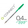 Stylo-bille q-connect écriture moyenne 0.7mm encre classique bille indéformable capuchon couleur encre vert