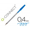Stylo-bille q-connect écriture moyenne 0.7mm encre classique bille indéformable capuchon couleur encre bleu