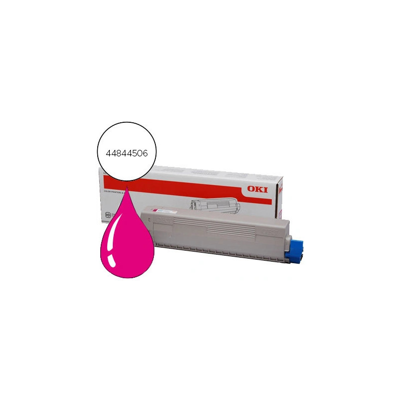 Toner laser oki c831/c840/c841 pour couleur magenta 10000p