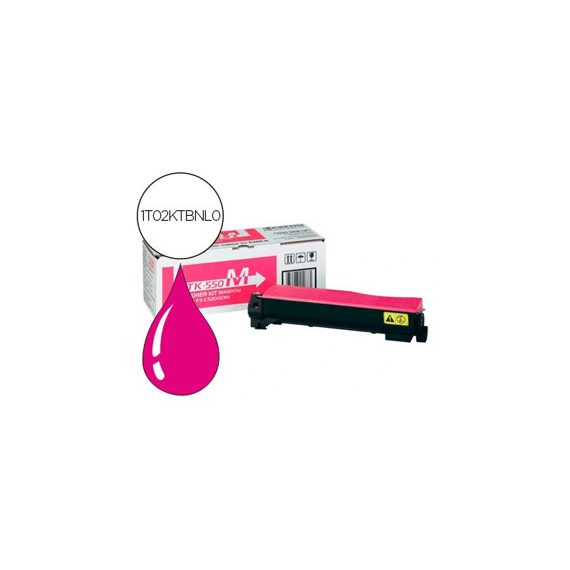 Toner laser kyocera 1t02ktbnl0 tk580m pour fsc5150dn/p6021cdn couleur magenta 2800p