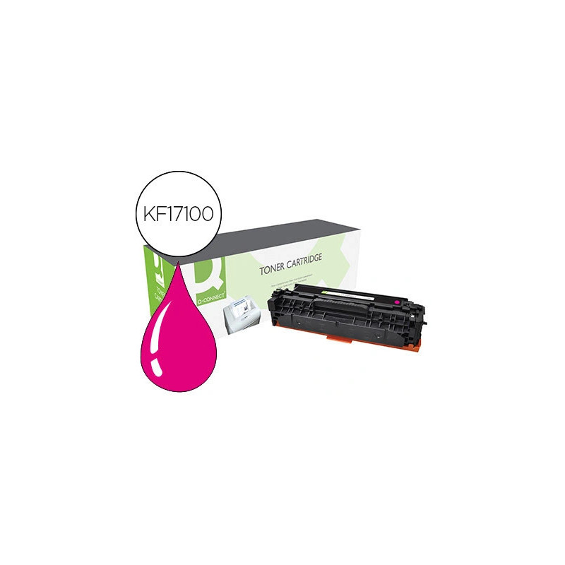 Toner q-connect compatible hp cf383a m476mqcn pour imprimante color laserjet m476 couleur magenta 2700p
