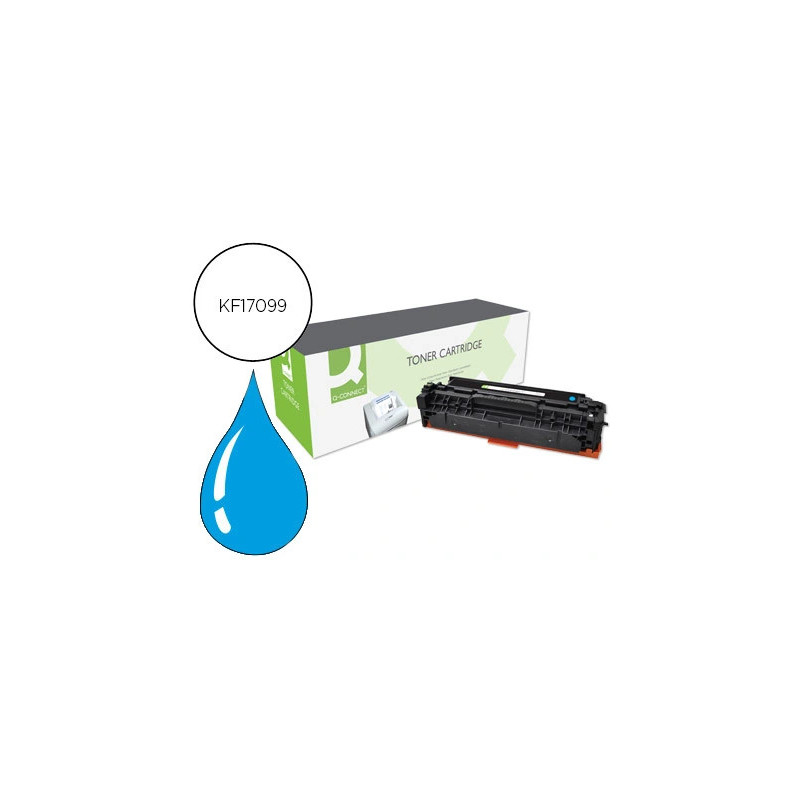 Toner q-connect compatible hp cf381a m476cqcn pour imprimante color laserjet m476 couleur cyan 2700p