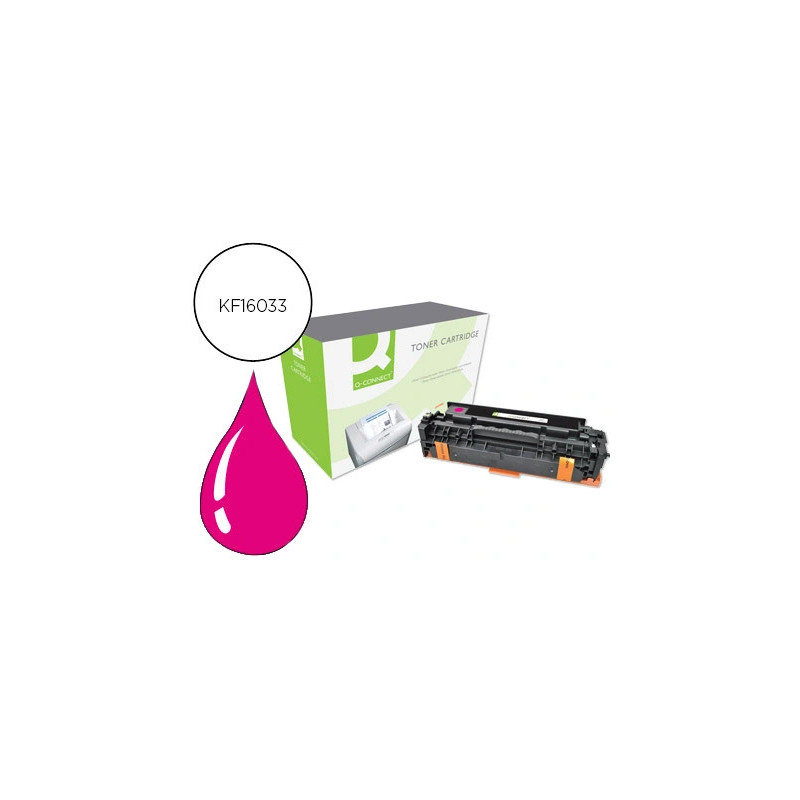 Toner q-connect compatible hp ce413a m451mqcn pour imprimantes color laserjet m351 451 375 475 couleur magenta 2600p