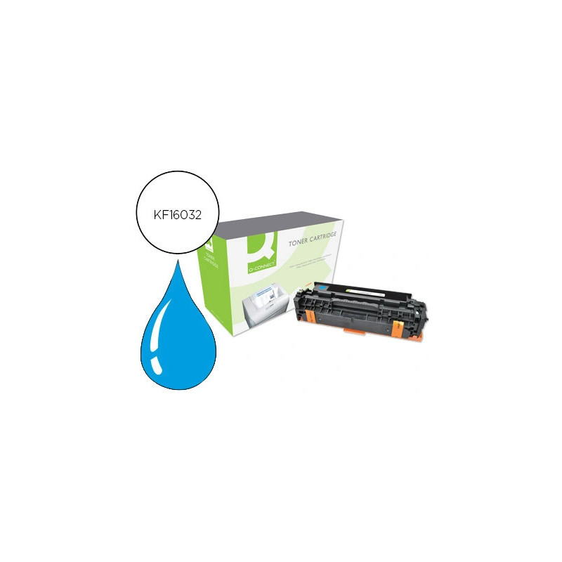 Toner q-connect compatible hp ce411a m451cqcn pour imprimantes color laserjet m351 451 375 475 couleur cyan 2600p