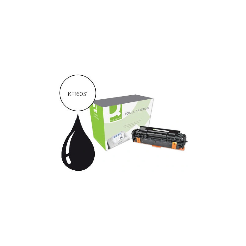 Toner q-connect compatible hp ce410x m451bqcn pour imprimantes color laserjet m351 451 375 475 couleur noir 4000p