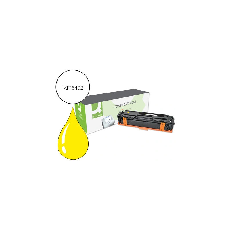 Toner q-connect compatible hp cf212a m251yqcn pour imprimantes color laserjet m251 series couleur jaune 1800p
