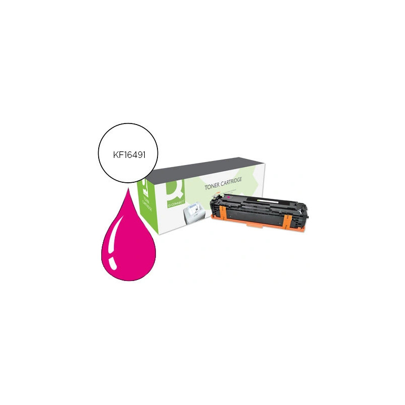 Toner q-connect compatible hp cf213a m251mqcn pour imprimantes color laserjet m251 series couleur magenta 1800p
