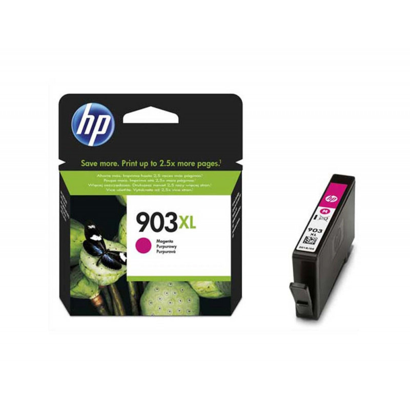 Cartouche hp 903xl jet d'encre t6m07ae couleur magenta 825p