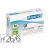 Agrafe rapid standard 26/6 cuivrée boîte 5000 unités