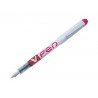 Stylo-plume pilot v pen jetable pointe moyenne régulateur débit encre liquide visible coloris rose