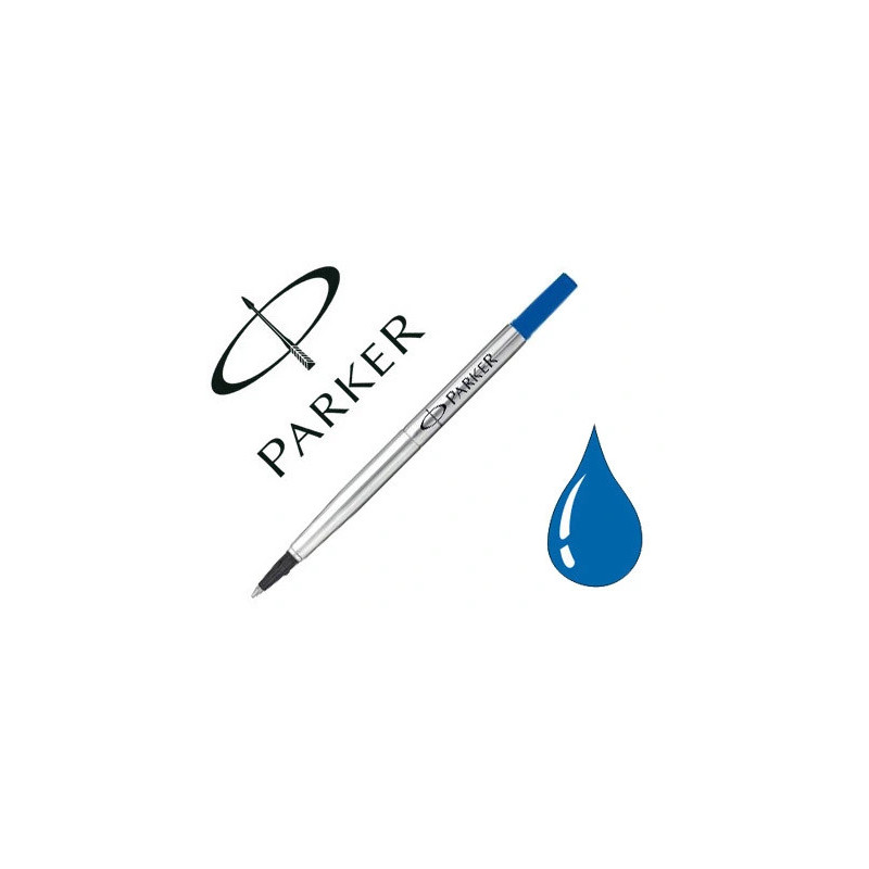 Recharge parker roller largeur moyenne coloris bleu