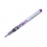 Stylo-plume pilot v pen jetable pointe moyenne régulateur débit encre liquide visible coloris violet