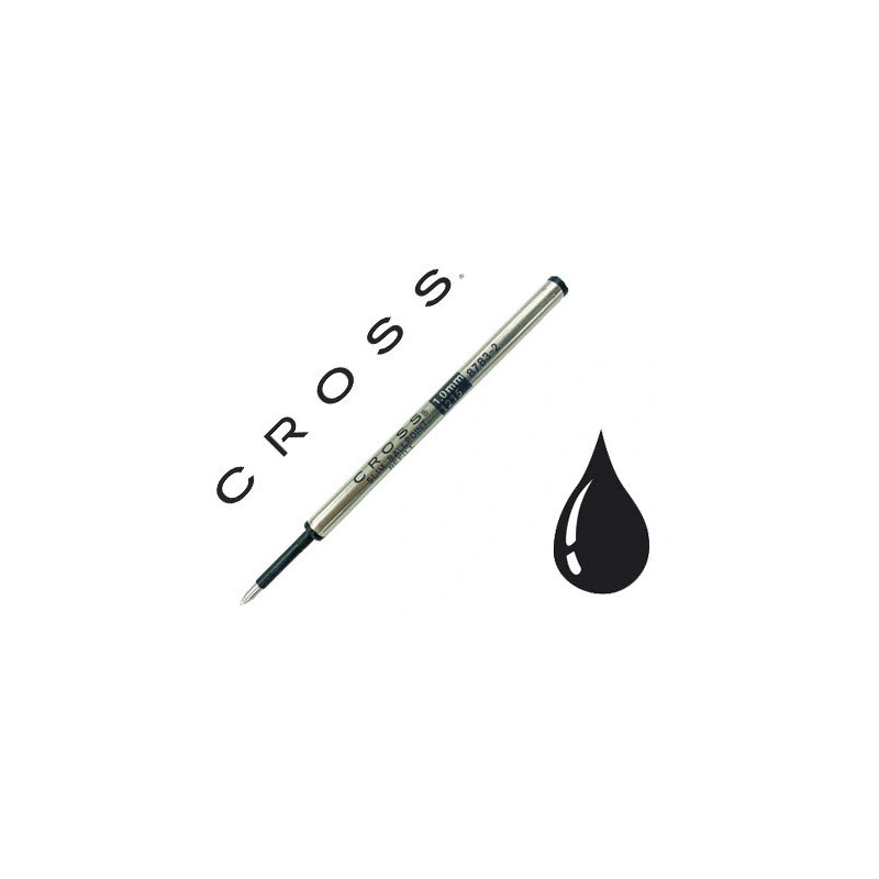 Recharge bille cross slim medium pour roller cross click coloris noir