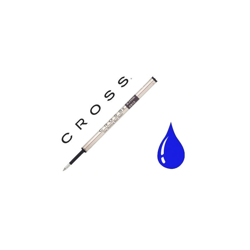Recharge roller pour roller cross click slim coloris bleu