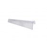 Support porte-etiquette prix q-connect pour etagere, 40x1000 mm transparent