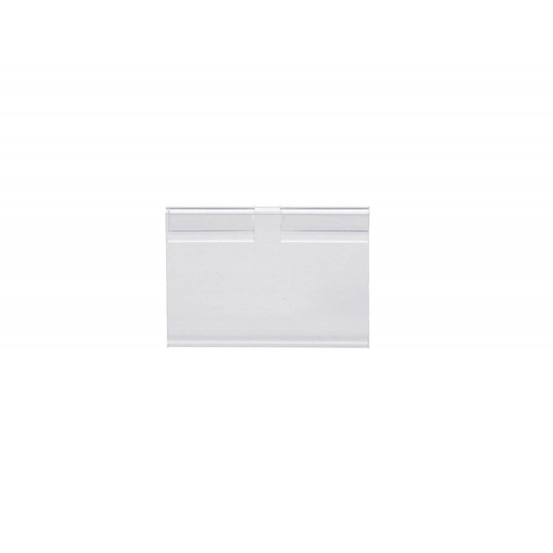 Support porte-etiquette prix q-connect pour crochet en t, etiquette 39x60 mm transparent