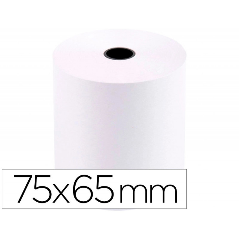 Bobine thermique q-connect 75 mm largeur x 65 mm diametre