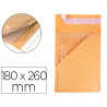Pochette bulles d'air q-connect 180x260mm 82g kraft matelasse rabat droit auto-adhesive sans fenetre