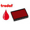 Cassette encrage trodat 6/4750c pour tampon encreur printy 4750/4755/4760 taille empreinte41x24mm coloris rouge