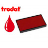 Cassette encrage trodat 6/4926c pour tampon encreur printy 4926/4726 taille empreinte 75x38mm coloris rouge