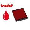 Cassette encrage trodat 6/4924c pour tampon encreur printy 4724/4740//4924/4940 taille empreinte 40x40mm coloris rouge