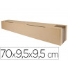 Tube d'expedition carre q-connect carton 700x95x95mm 3mm epaisseur grande resistance protection objets cylindriques