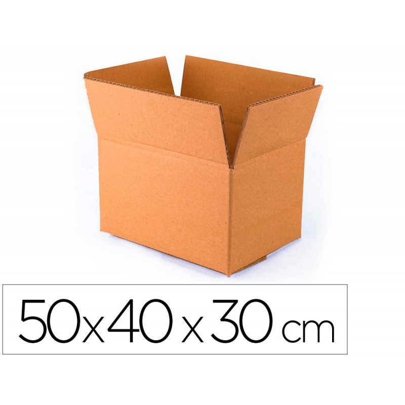 Caisse americaine q-connect encarton fond automatique cannelure 3mm 500x400x300mm montage rapide coloris kraft