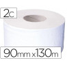 Papier hygiénique q-connect 90mmx130m double épaisseur rouleau