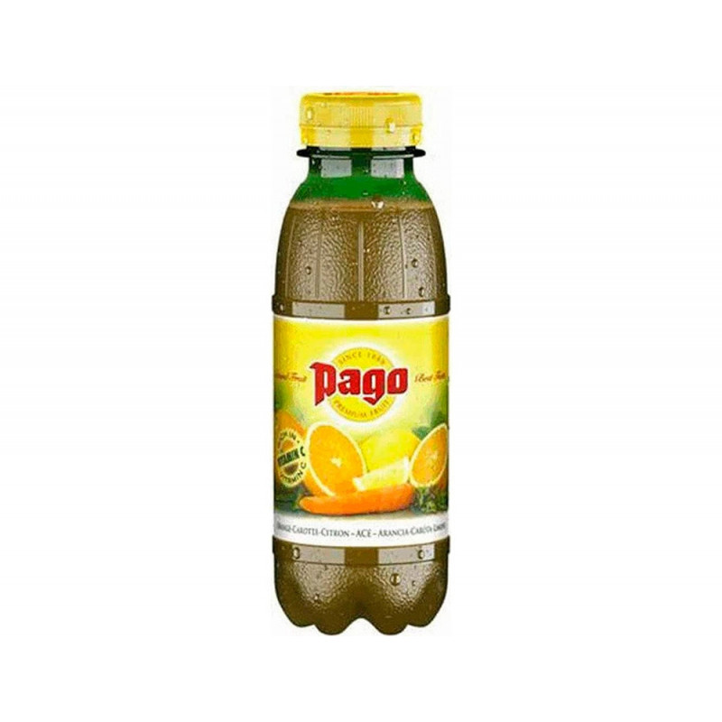 Jus pago orange carotte citron nectar pet 33cl