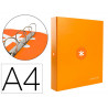 Classeur antartik 4 anneaux end 40mm a4+ carton remborde coloris jaune moutarde