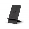 Support rhodiarama pour t l phone mobile en simil cuir noir 8x8x13,5cm