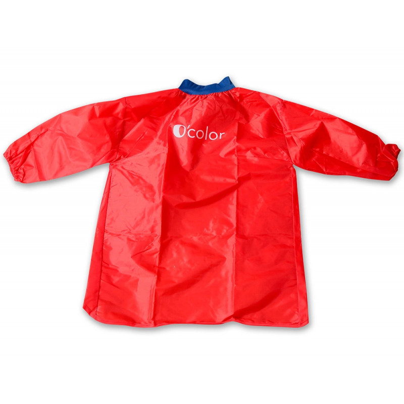 Tablier de protection lavable pour enfant de 2 4 ans couleur rouge
