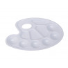 Palette ovale classique 10 trous 17x23cm