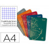 Cahier clairefontaine forever premium a4 90g recycle 96 pages 5x5 coloris assortis