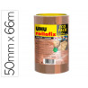 Ruban adhesif uhu rollafix brun 3x66mx50mm lot de 3u