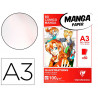 Manga illustrations bloc coll clairefontaine a3 29,7x42cm 100gr 50f