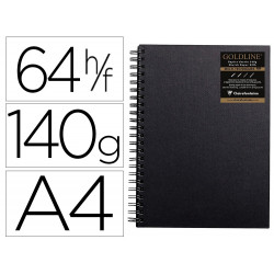 Carnet spirale goldline a4...